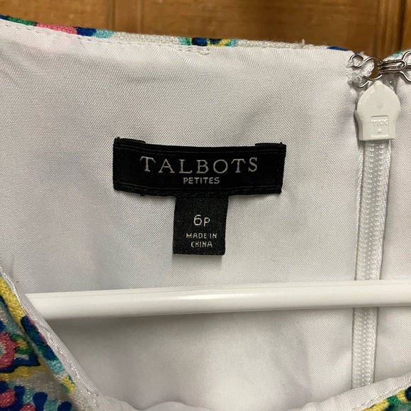 Talbots 6P Paisley Shift Dress - Picture 9 of 10